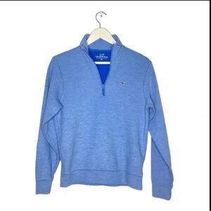 Vineyard Vines 1/2 Zip Pullover Sweater Knit Cotton mix Blue Men XS